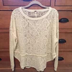 Free People lace sweater
